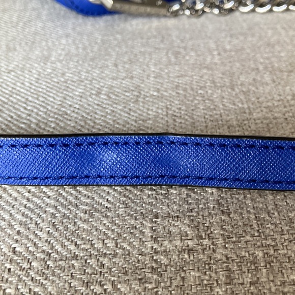 Rebecca Minkoff Blue Chain-Link Crossbody Bag - Picture 10 of 13